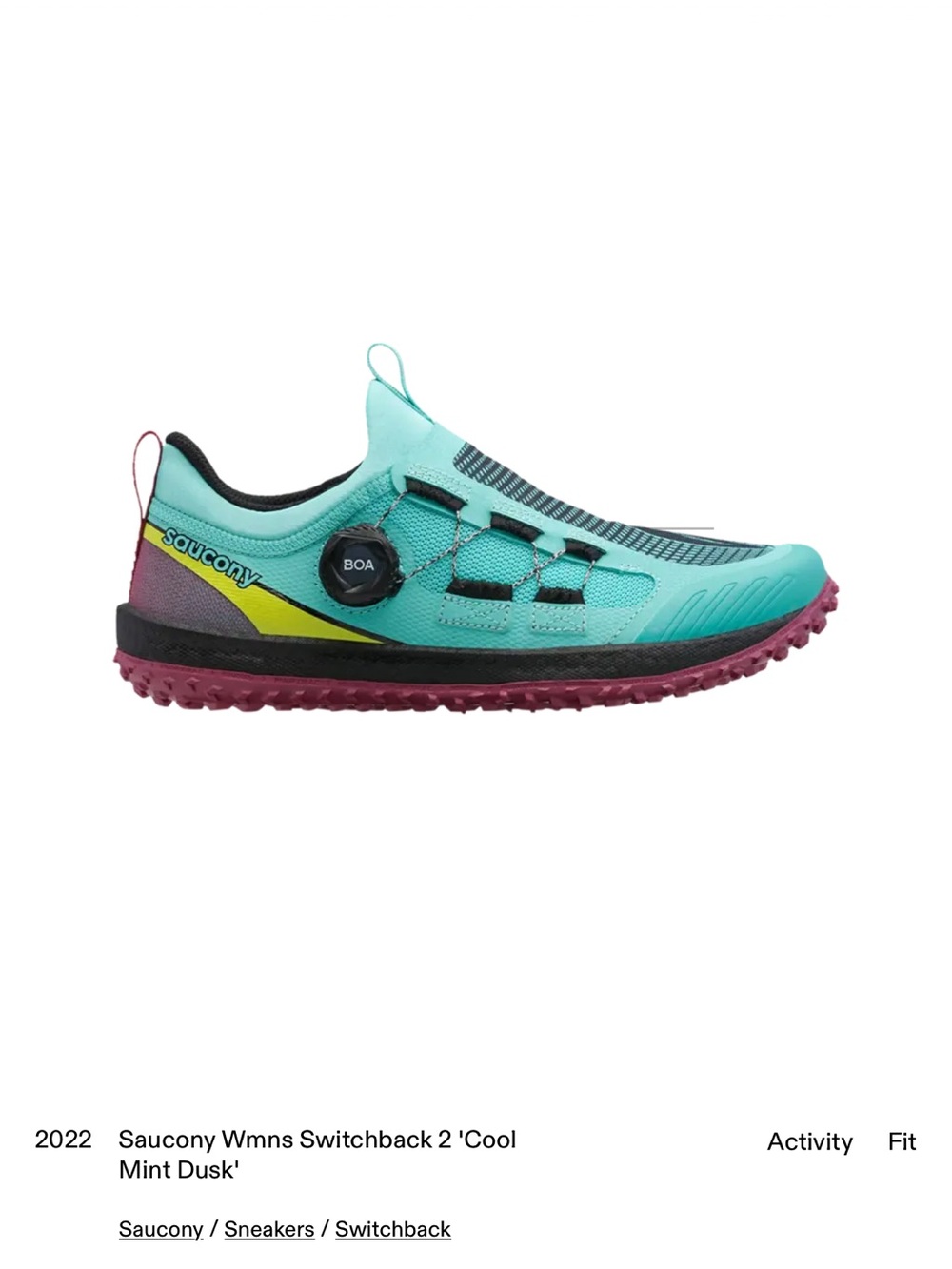 Women’s Mint Green Trail Shoe with BOA Fit System - Picture 5 of 9